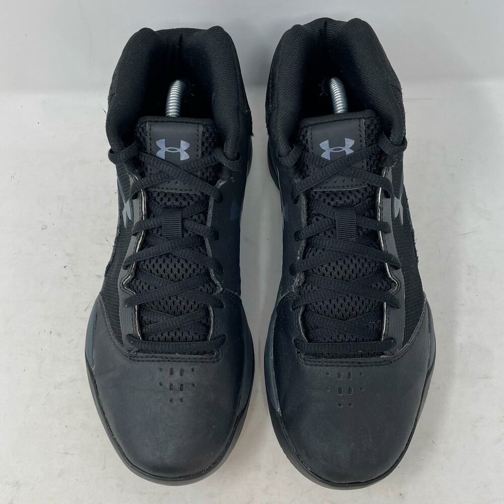 Under Armour Jet Mid Basketball Shoes Black Youth Size 6Y - Picture 2 of 8